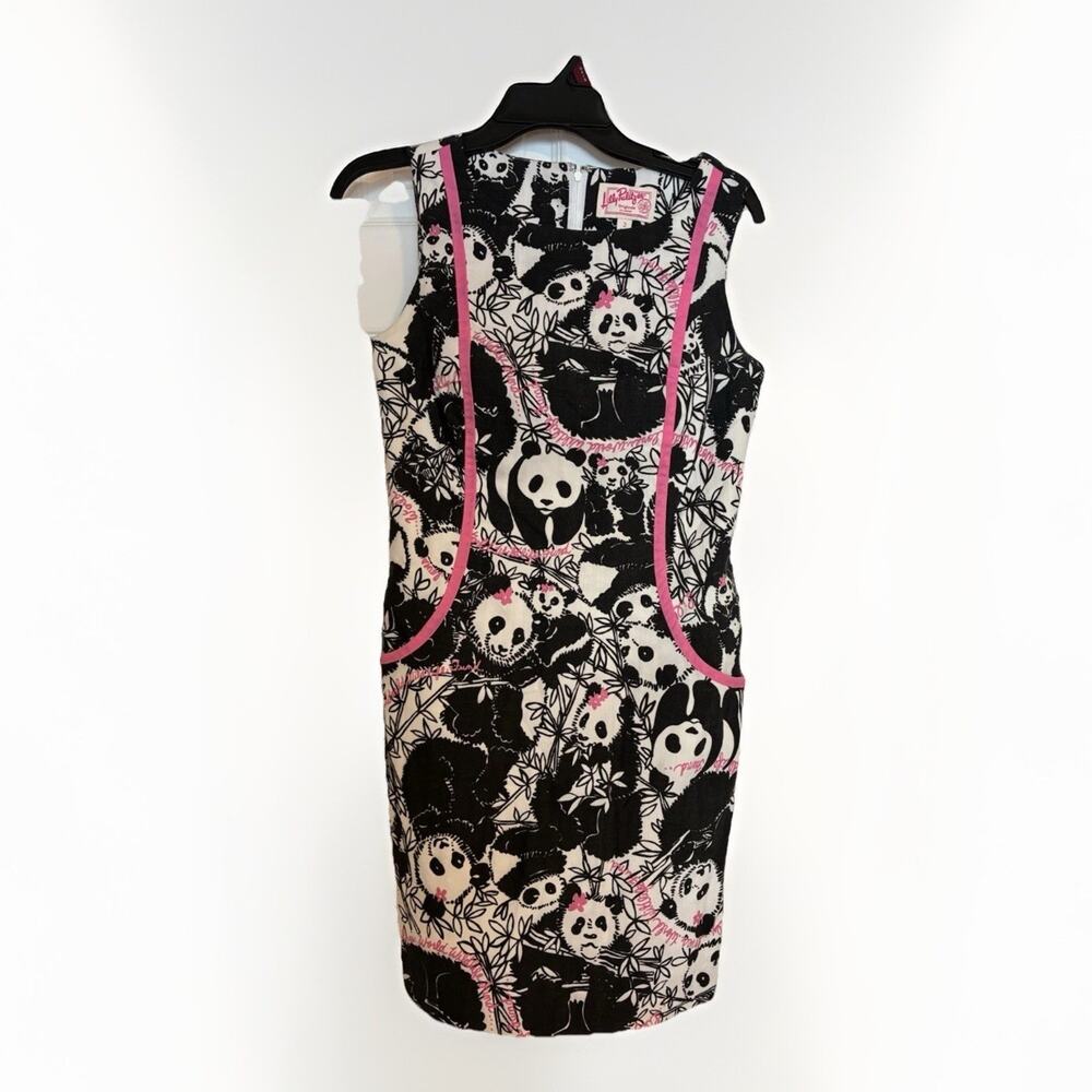 Lilly Pulitzer Originals 2 Pandamonium WORTH SHIFT DRESS WWF Panda Black White